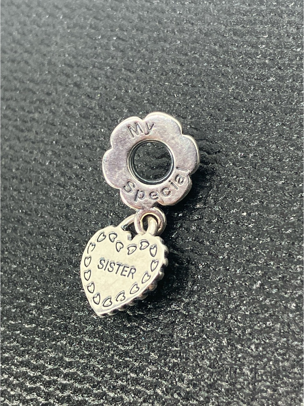 Pandora 925 ALE My Special Sister Heart Dangle Charm | # 791383